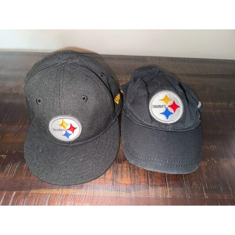 Pittsburgh‎ Steelers Infant New Era Reebok NFL Cap Hat Fitted Adjustable Lot